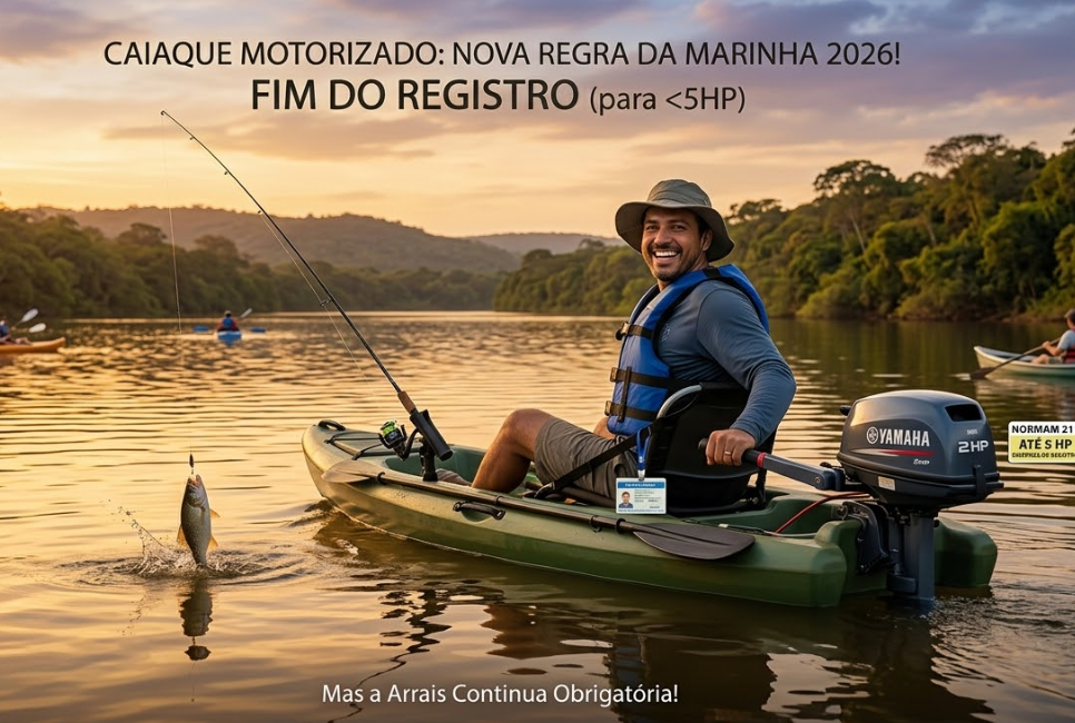 Fim da burocracia para caiaques motorizados